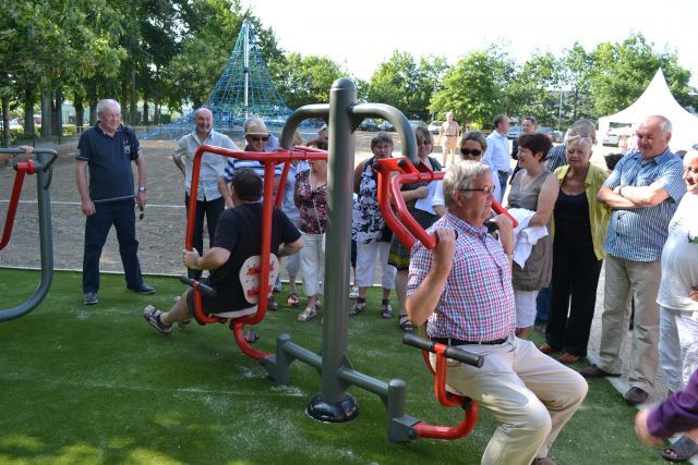 Les habitants ont pu découvrir le nouveau parc<br/>