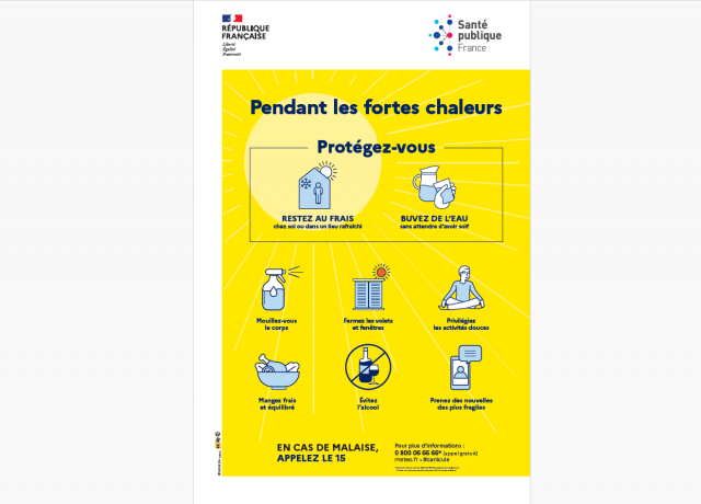 Pendant les fortes chaleurs : Protégez-vous !